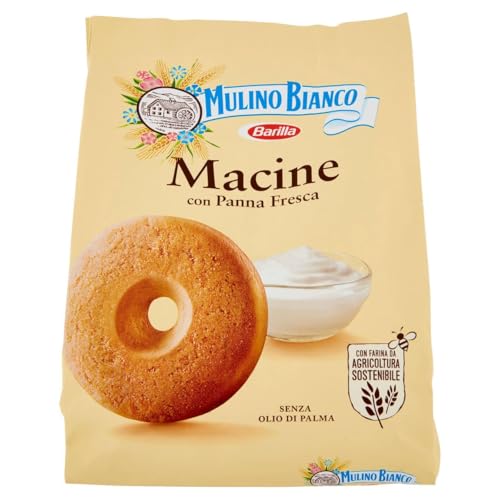 Mulino Bianco: "Macine" Shortbread cookies Cream - 28.21 Oz (800g) [ Italian Import ]