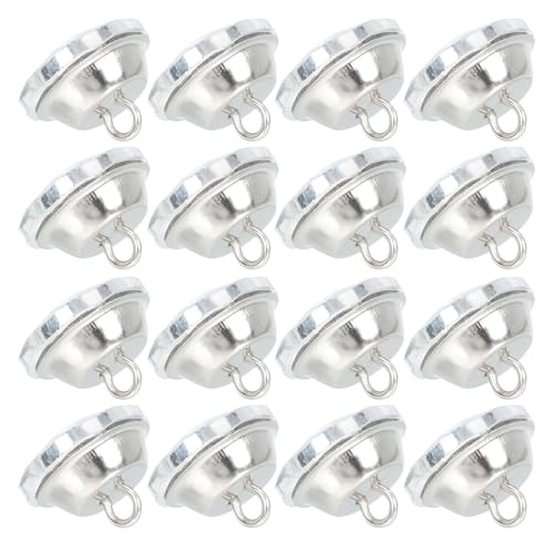 UTHCLO Botones para Capitoné 60 Pcs Botones para Tapicería Pedrería en Flor Blanca Accesorios Decorativos para Sofás Sillones y Manualidades Suministros para Coser Muebles