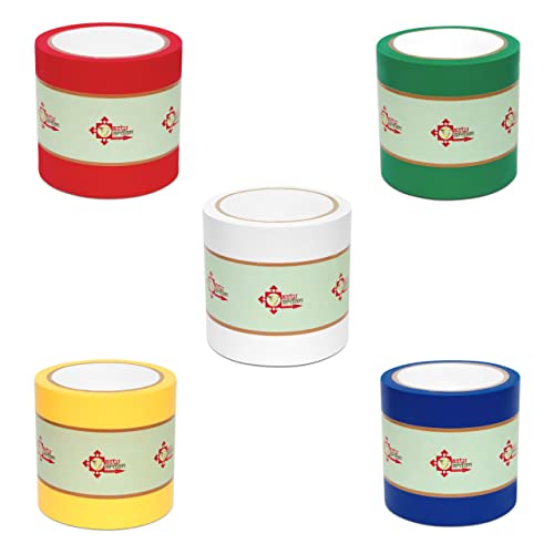 Image of Combo of Vastu Correction All Color Tape | 4 Inch (96mm) approx | Length- 20 Meter | vastu Tape Remedy | Toilet Correction | Tape Remedy | Pack of 5