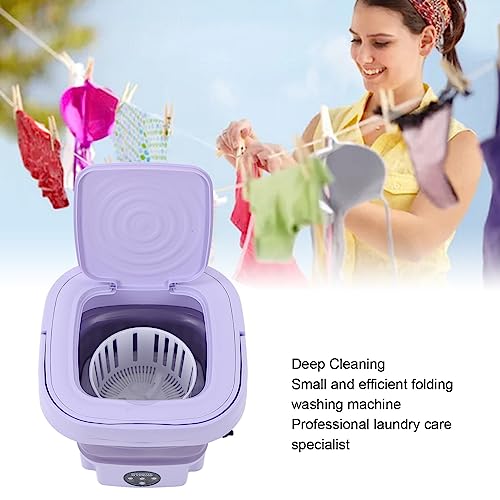Zhjvihx Máquina de Lavar Portátil, Mini Máquina de Lavar Dobrável 8L para Uso Doméstico para Roupas