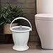predolo Spittoon Chamber Bucket, Urinal Night Jug with Lid, Bucket Chamber Pot, Potty Urinal Bottle for Child Adults, White Without Ring