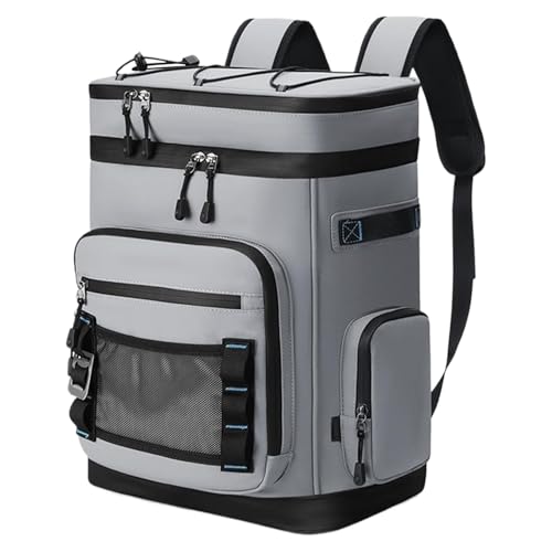 Sac À Dos Glacière, Sac Isotherme 30 litres Réutilisable, Contenant Thermoisolé Repas Boissons Plage Voyage Camping Randonnée Courses pour Femmes Hommes