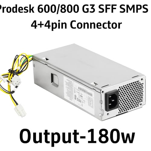 Image of POWERASH 180W SMPS Power Supply Unit Compatible with HP ProDesk 800 G3 & 600 G3 SFF | Replacement PSU for PA-1181-3HA, 901764-001 | Pulled Tested Desktop Power Supply for PC
