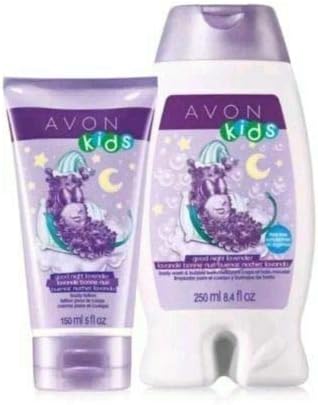 Avon Naturals Kids Good Night Lavender Body Lotion + Bubble Bath & Body Wash