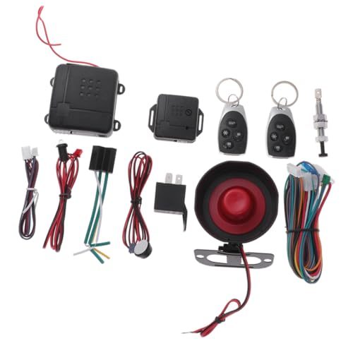 ETHZZLE Car Central Locking Kit Auto Remote Door Lock System Features -hijacking Alarm Led Indicator for Vehicle Security and Safety