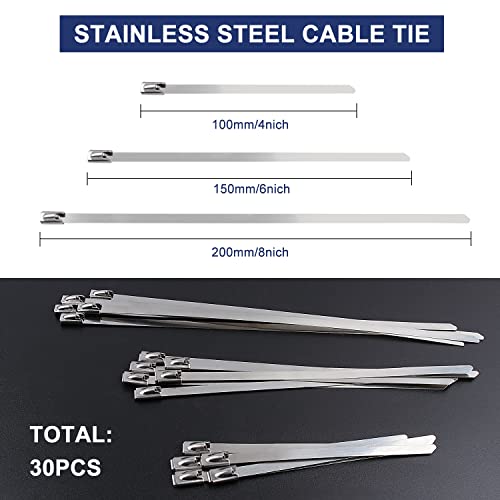 Flytuo Stainless Steel Cable Tie Gun: Metal Zip Tie Tightener - Image 4