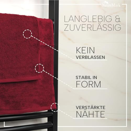 NatureMark Gästetücher – 20er Pack (30x50 cm), 100% Baumwolle, Oeko-TEX Zertifiziert, weich, saugfähig und pflegeleicht – Für Bad… – Ansicht 4