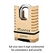 Master Lock ProSeries Brass Padlock, Set Your Own Combination Lock, Commercial Grade Locks with Code for Tools, Fences, Gates, 2-1/4 inches Wide, 1177D