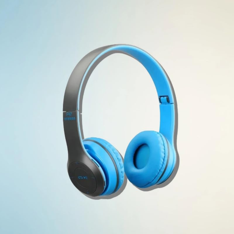 icall Latest P47 Wireless iC-130 Headphone with Mic & SD Card Slot Bluetooth Headset-image-27