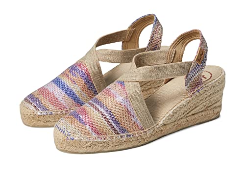 Espadrille compensée TONI PONS Triton en coton pour soulager vos pieds en été
