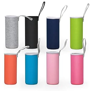 Hoshisea Pochette pour Bouteilles en Verre, Manchon de Bouteille en Néoprène, Couvercle de Bouteille en Néoprène, Housse Bouteille Neoprène, pour Stockage de Chaleur