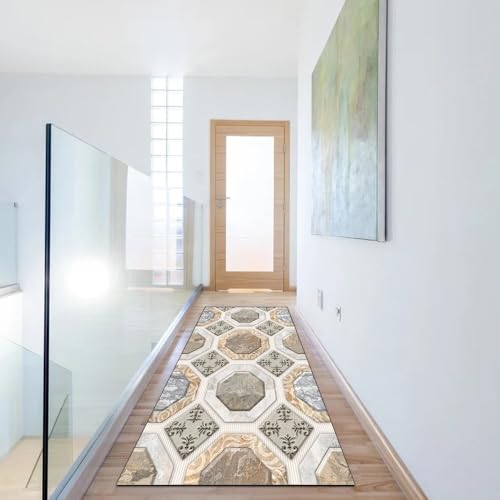 Alfombra pasillo 70 x 300 cm lavable larga para dormitorio hogar 6