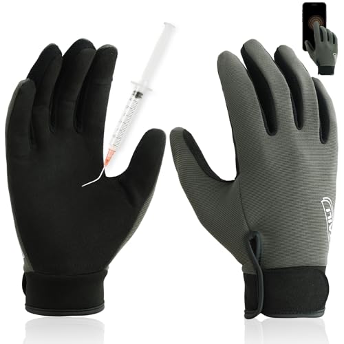 TAILI Level 2 Needlestick, Level 5 Puncture Resistant Work Gloves, Feather-Light Comfort, Grip Enhanced A2 Cut Resistant Safety Gloves for Gardening, Carving, Touchscreen Compatible and Breathable, S