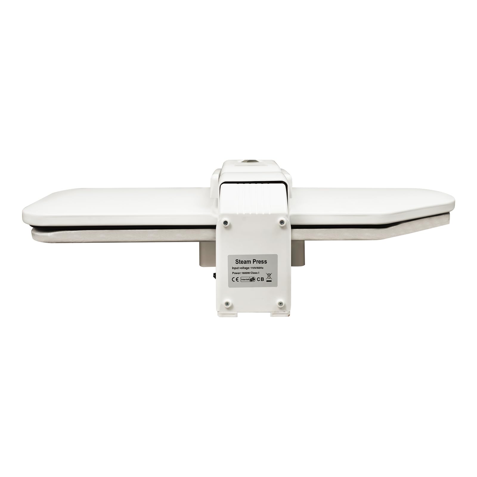 Presse à repasser à vapeur de 91,4 cm - 1600 W - Avec vapeur de 120 g/min - Écran tactile LCD - 5 modes de tissu - Chauffage rapide en 3 min - Veille automatique pour la maison et le commerce