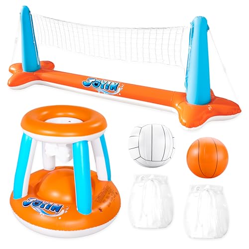 JOYIN Pool Toys Games Set-Inflatable Pool Float Set Volleyball...