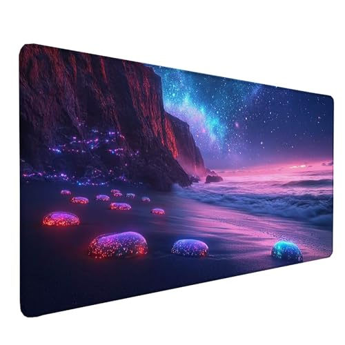 Tapis souris violet grand tapis de bureau XXL antidérapant lsy260309