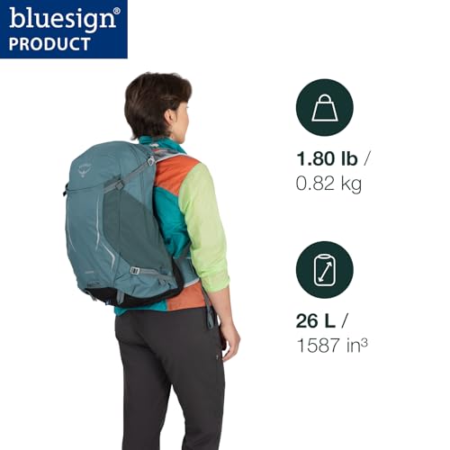 Osprey Hikelite 26L Durable Hiking Backpack - Travel Daypack with Rain Cover for Men and Women, Olive Tan - Additional View