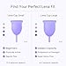 Lena Menstrual Cup Original – Reusable Silicone Period Cup for Heavy Flow, 12-Hour Leak-Free Protection, Soft & Comfortable, Beginner-Friendly Design - Large, Pink