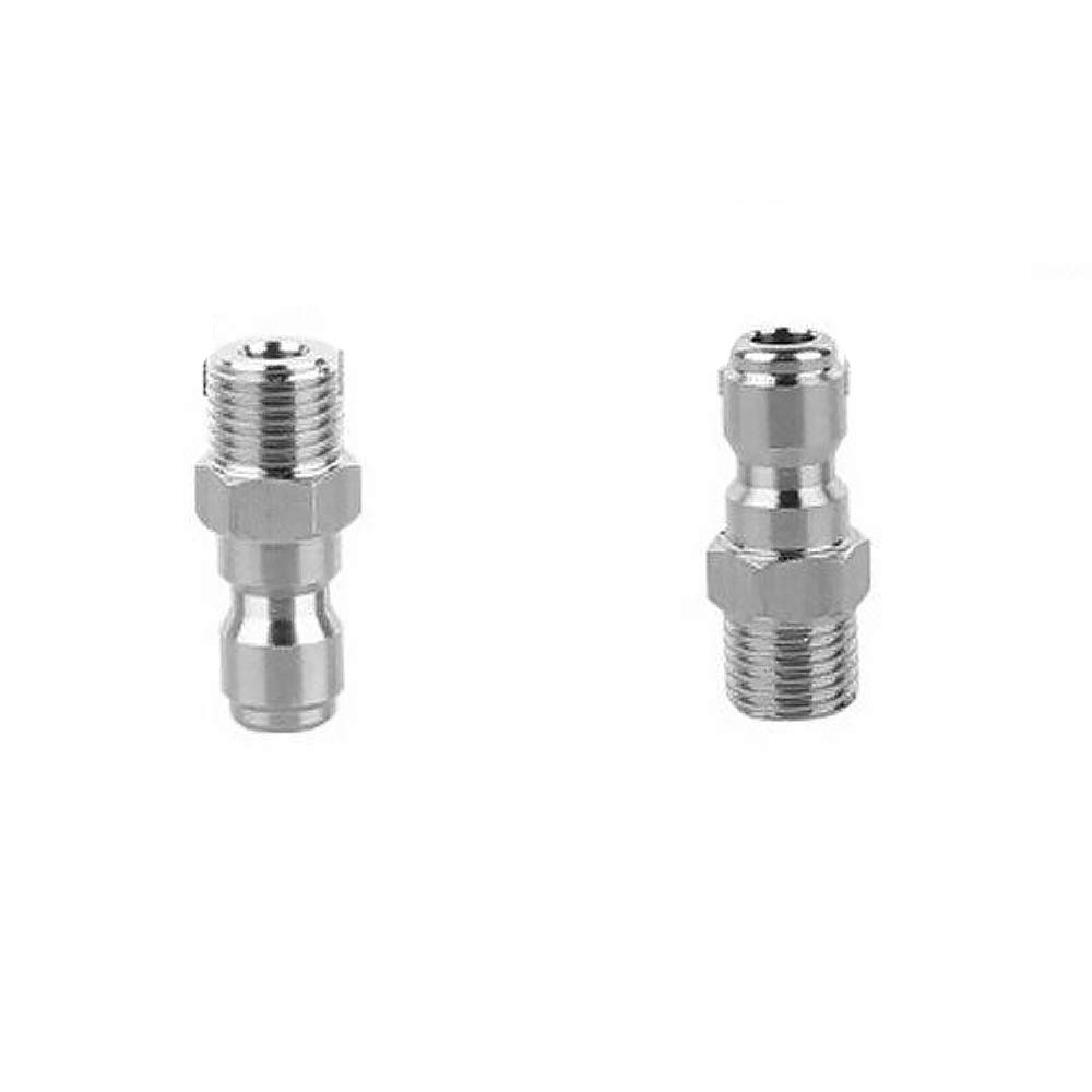 Pressure Washer Gun Adapter BE-TOOL 1/4" Pressure Washer Adapter Quick Release Coupling Adapter for Garden Hose Pressure Washer Gun 2PCS (1#)