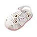 Chaussures bébé Fille pour 0-2 Ans Auxma Sandales Fleurs Bébé Fille, Chaussures à Semelle Souple antidérapantes (20 EU, Blanc)