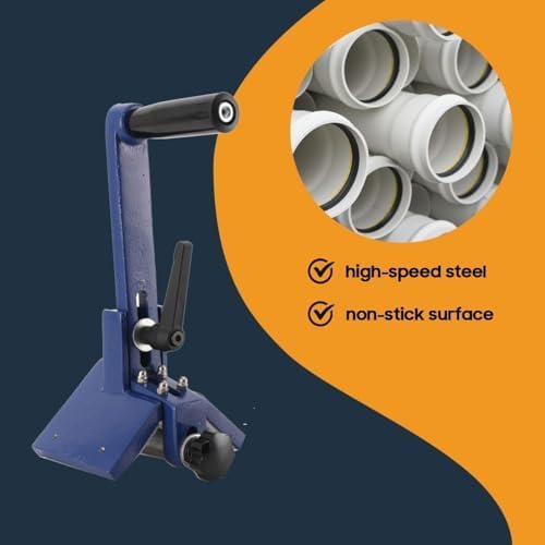 Pipe Chamfer Tool, Round Plastic Chamfering Device for Max Dia 315mm, Plumbing Tool, Internal and Outer Reamer Deburring Device