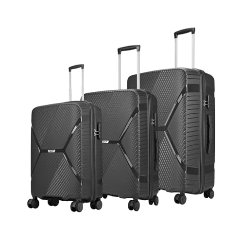 Image of VIP Engage Check-in Set - (56+66+76cms) for Travel (SO3, Light Black)