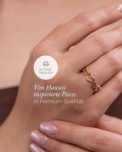 Bague en forme de cœur imperméable pour sublimer vos tenues d'été