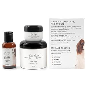 Eye Envy Dog Tear Stain Remover Starter Kit | Tear Stain Essentials in One Kit at a 2step System | Lasts 3045 Days | Solution 2 Floz Applicator Pads 30 Count and Powder 05oz Cucciolini Doodles Eye envy dog tear stain remover starter kit | tear stain essentials in one kit at a 2 step system | lasts 30 45 days | solution 2 fl Oz applicator pads 30 count and powder 0 5oz cucciolini doodles