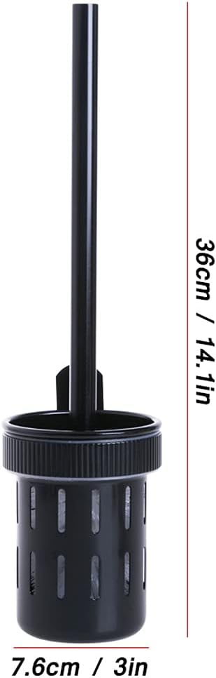 Toilet Bowl Brush with Holder Toilet Brush Holder Household Wall-mounted Toilet Cleaning Brush 360° to Dead Ends Toilet Brushs Bathroom Cleaning Toilet Bowl Brush Bathroom Accessories ( Color : Silver