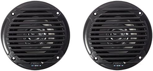 Jensen MS5006BR Black 5.25" Dual Cone Waterproof Speakers