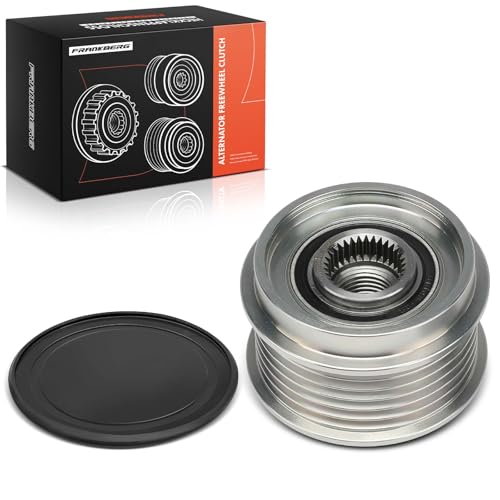 Frankberg Alternator Freewheel Clutch Pulley with 6 grooves Compatible with Polo 9A 9N Fabia I 6Y2 6Y5 6Y3 Ibiza III 6L1 Cordoba 6L2 Replace# 03D903119A