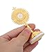 Veemoon 4pcs Standing Crucifix Catholic, Religion Cross with Base Table Mini Cross Decor Metal Communion Cake Topper Blessed Sacrament Catholic Monstrance Christ Crucifix, 2.5inch Gold