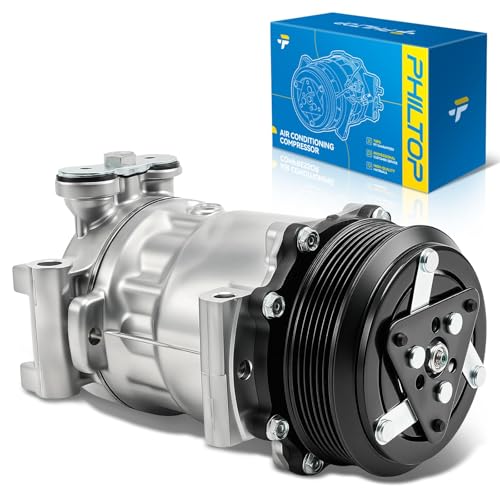 Image of PHILTOP 58947 NEW Air Conditioner AC Compressor with Clutch Compatible with Hummer, Blazer, C4500 /C5500, Express /Svana 1500 /2500 /3500, S10, Sonoma, Jimmy, Bravada, H1, Hombre, G3500