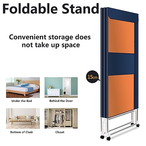 Verwarmde elektrische droger, sneldrogende oververhittingsbeveiliging Verwarmde kledingluchters, energiebesparende opvouwbare elektrische luchtdroger winter, geel - Image 5