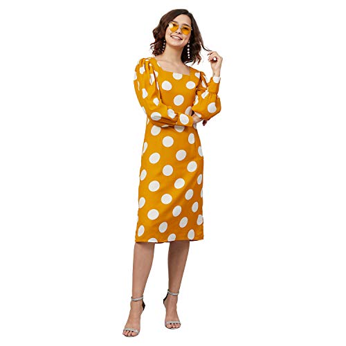 Image of Marie Claire Women's Polyester A-Line Midi Casual Dress