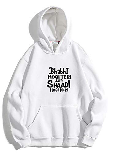 Image of The SV Style Random Print Graphic Print Pullover Hoodie, Black, Long Sleeve with Kangaroo Pocket 320 GSM Fleece Inside