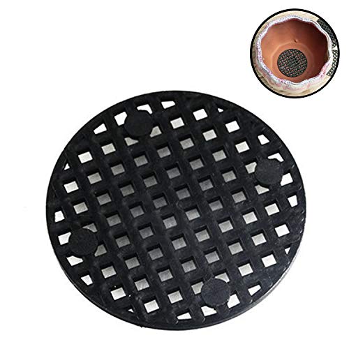 Fesjoy Flower Pot Hole Mesh Pad Bottom Grid Mat pre-ve-nt Soil Loss Breathable Gasket Netting Mesh Pad for Bonsai Mesh Pad