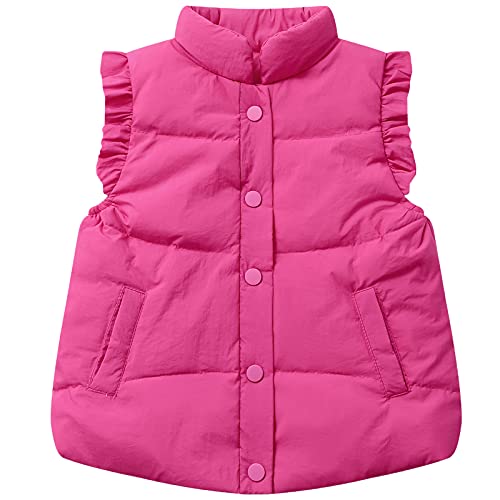 Happy Cherry Kinder Baby Mädchen Daunenweste Stehkragen Knopf Steppweste...