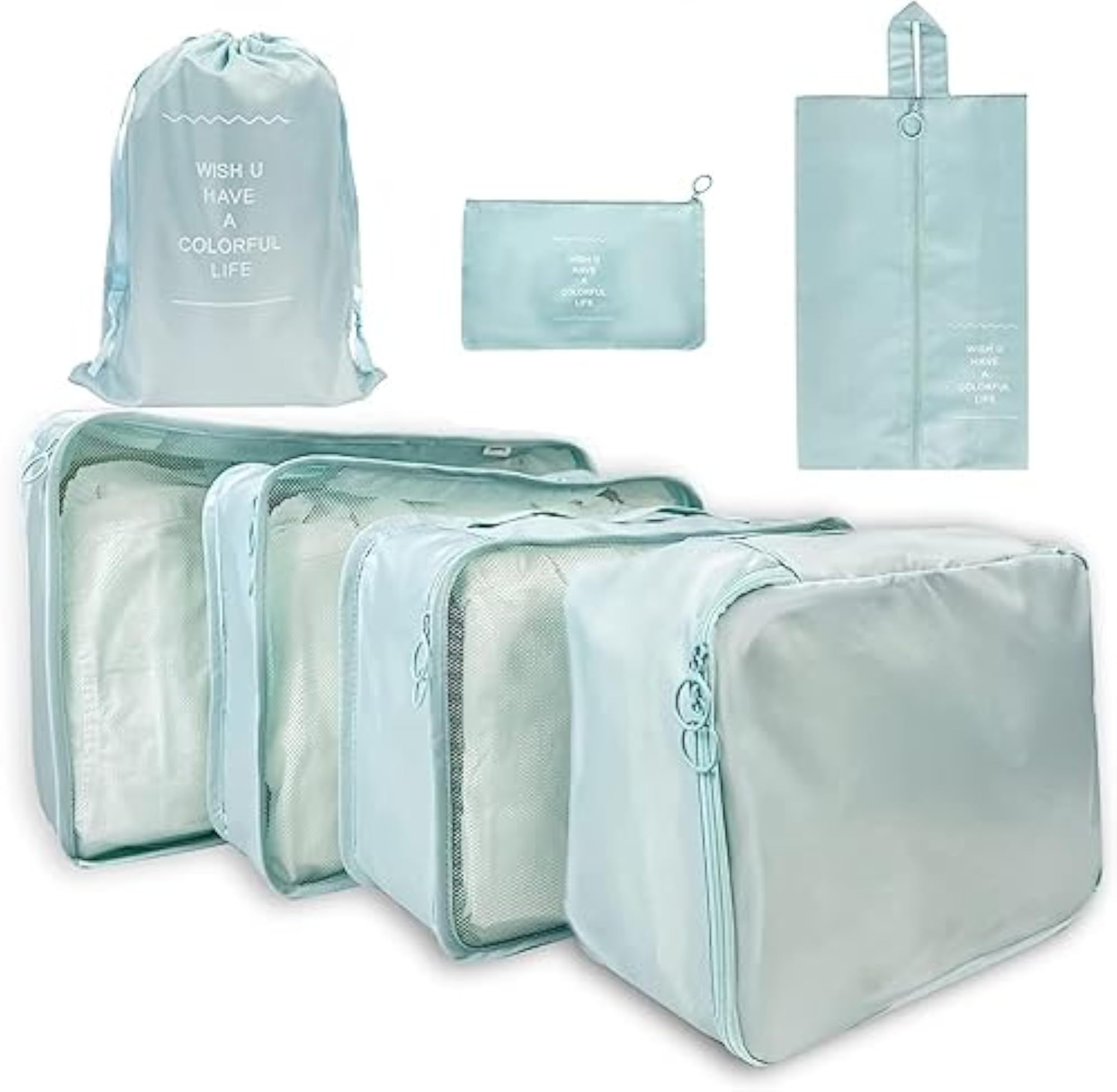 Packing Cubes 7 Pcs Travel Luggage Organizers Set