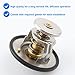 Thermostat Compatible with Chrysler Dodge Jeep Ram 5.7L 6.1 6.4L Hemi SRT8 203℉ - Ram 1500 2500 3500, 300 300C Challenger Charger Durango Magnum Commander Grand Cherokee Wagoneer Wrangler - 52028898AE