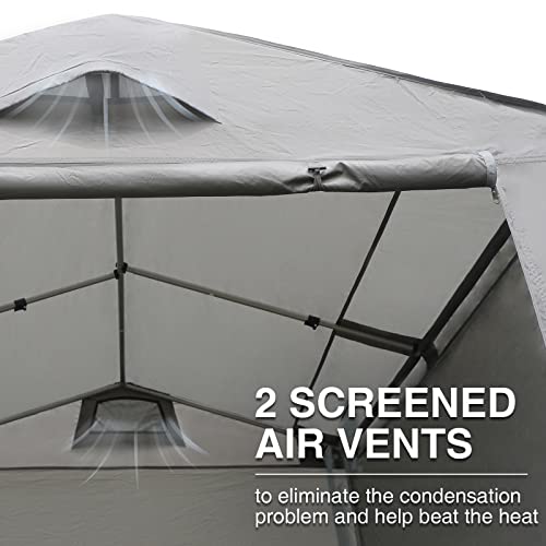 Ever Advanced TENT-695-8-GY 7.4 X 6.2 Outdoor Storage Tent With Vents Carport Canopy thumb #4