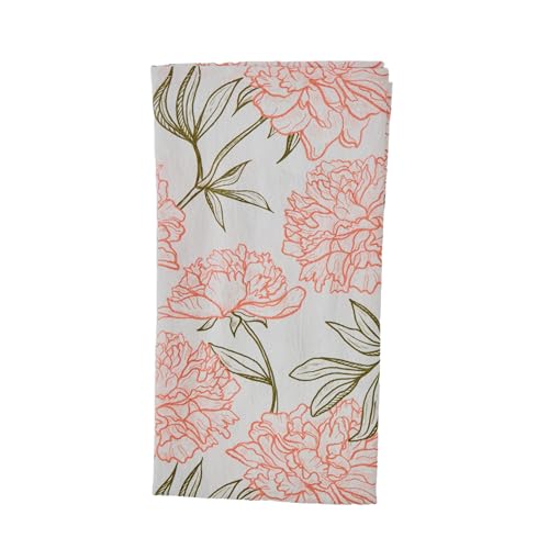 Servilletas de tela Peony Blossom 100% algodón set x4 miniatura 7