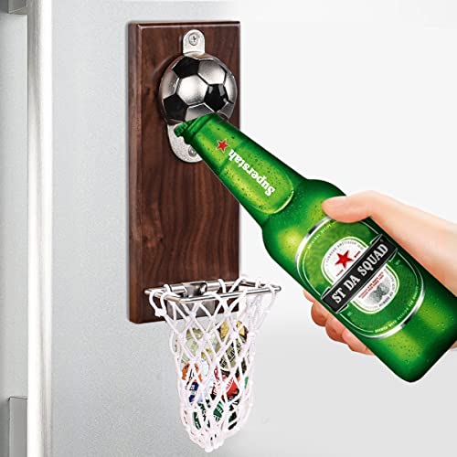 ROCKY&CHAO Ouvre-bouteille - Mural Mounted Beer Mat Opener, Creative Decor Boat Anchor avec ouverture de bouteille Net Funny Bottle pour bar, fête, célébration, maison Cover