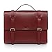 Produktbild SID & VAIN Aktentasche echt Sattelleder Boston groß Businesstasche 15 Zoll Laptop Bürotasche Laptoptasche Laptopfach Herren Damen rot