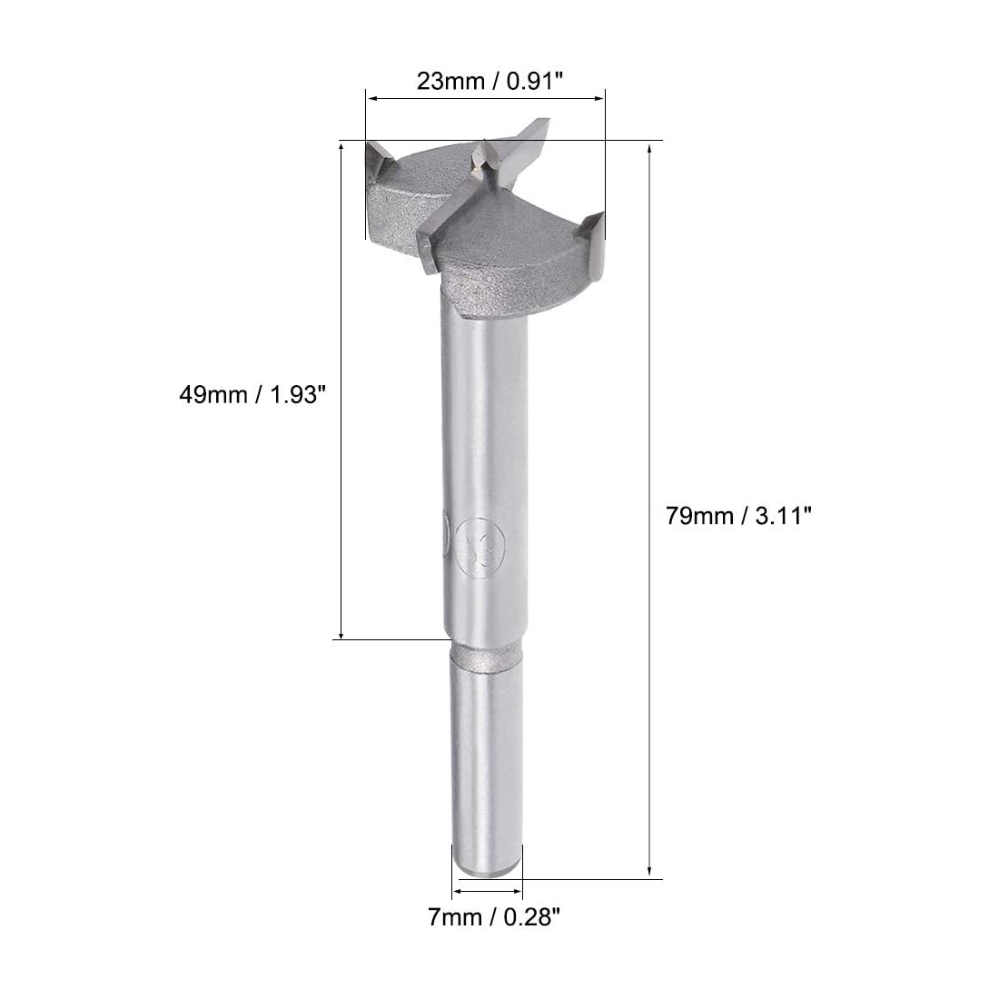 MACHSWON 2PCS Forstner Drill Bits Tungsten Carbide Wood Hole Saw Opener Drill Bit 23mm Woodworking Drilling Bit Cutter - Image 3