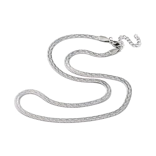 Image of THE MEN THING Chain for Men, Luxury Pure Titanium Steel Chain | Silver Stainless Steel Chain | Necklace Jewellery for Men & Boys
