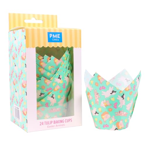 PME Pâques Caissettes à muffin - Animaux de Pâques, Set de 24