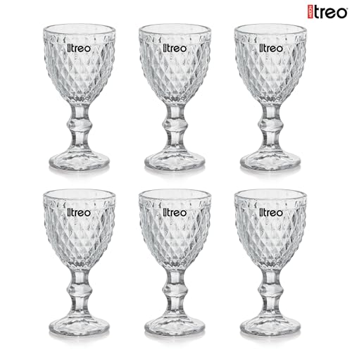 Image of Treo by Milton Astoria Shot Glasses I Set of 6 (65 ml) | Elegant Fluted mini Glasses with Geometric Design for Shots, mocktails, tasters & Parties