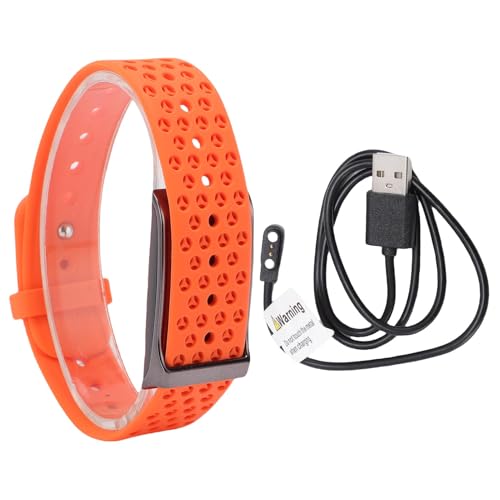 ASHATA Smart Armband, Fitness -Tracker -Band mit 10 M Wasserdicht 40 -t&auml;giger Akkulaufzeit 24/7 Herzfrequenz Schlafmonitor f&uuml;r Frauen M&auml;nner Aktivit&auml;t Gesundheit Armband (ORANGE)
