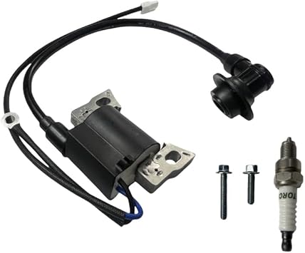 Ignition Coil with Bolts and Spark Plug- Replacement for PREDATOR Inverter Generator Surge 1400 Watt SKU# 71342, 59186, 57063